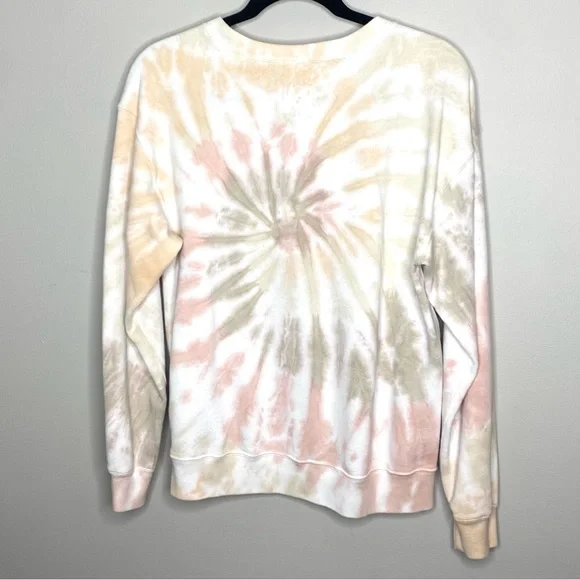 Abercrombie & Fitch Tie Dye Swirl Soft A&F Collection Crewneck Sweatshirt Medium - Picture 7 of 7
